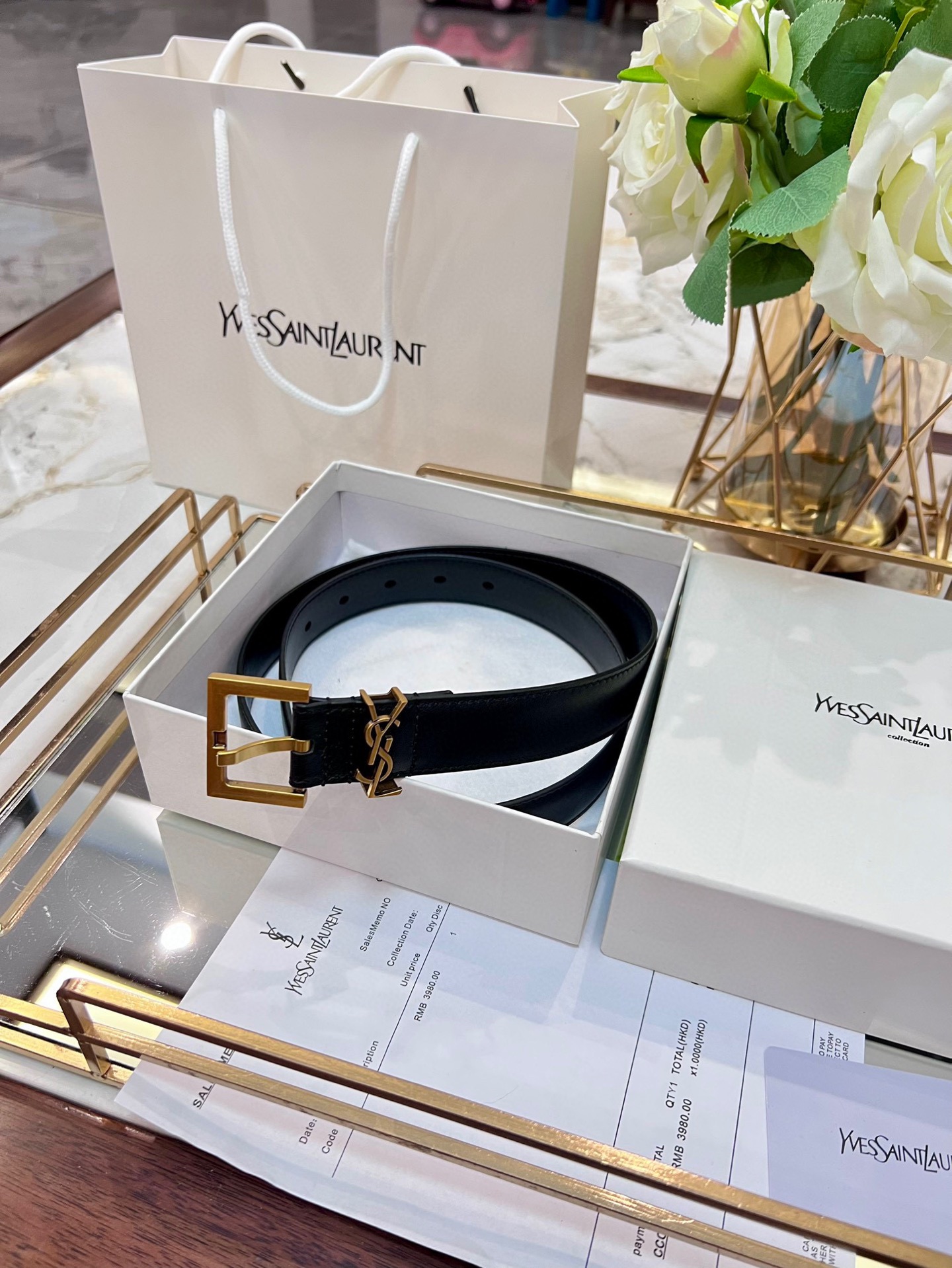 YSL belt model 12